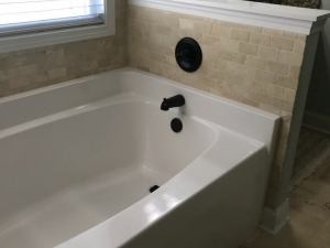 Bathtub Travertine Tile Installation in Molena, GA