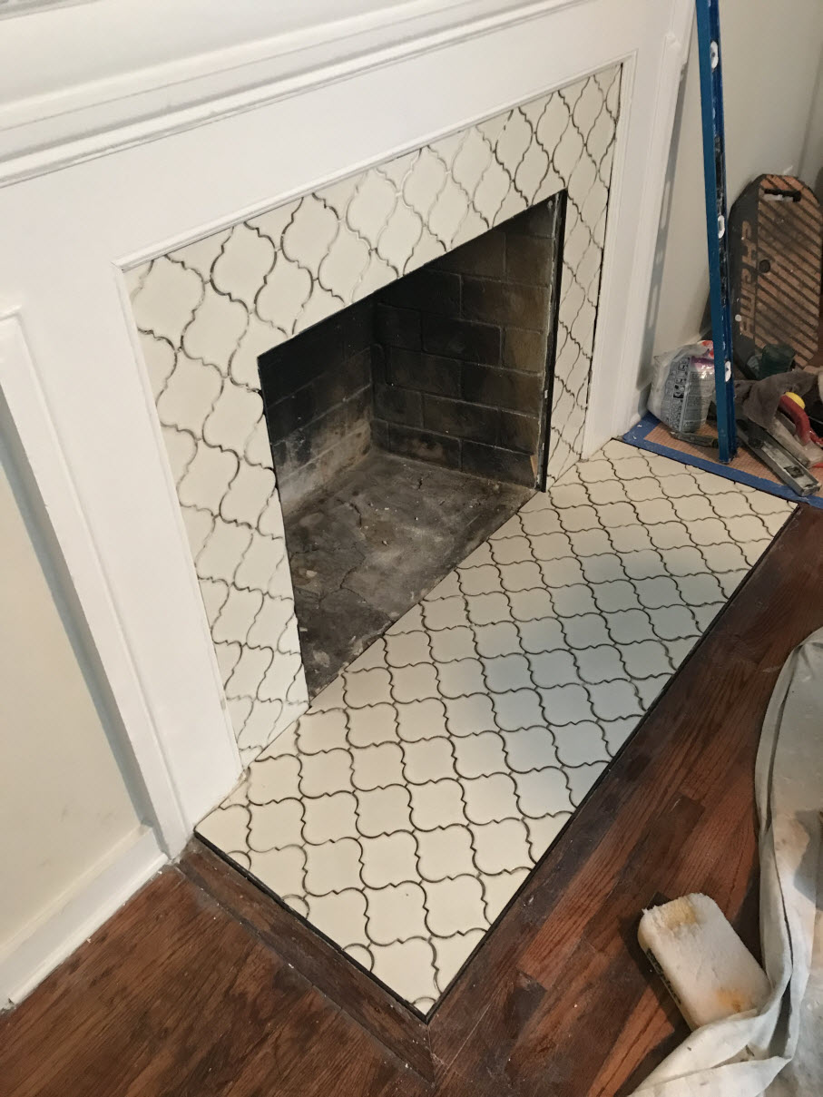 Custom Tile Fireplace Surround in Griffin, GA
