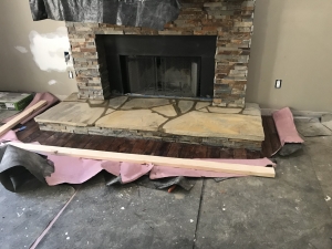 Custom Flagstone Fireplace Surround in Barnesville, GA