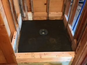 Shower Remodel 50's Cabin - Replacing Dry Rotted Wood & Installing Stone from Floor to Ceiling in Molena, GA