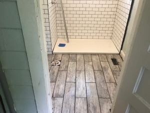 Subway Tile & Wood Plank Tile Installation